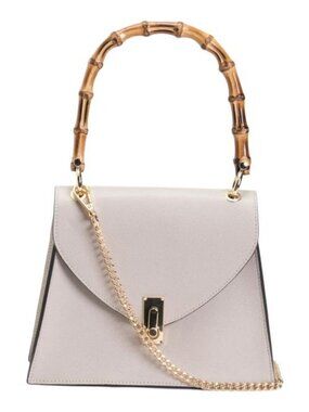 CHEVAL Made In Italy Leather Satchel With Handle And Turn Lock
